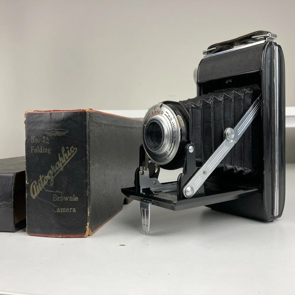 VINTAGE ANSCO VIKING‎ READYSET 120 ROLL FILM FOLDING BELLOWS CAMERA 1952-59